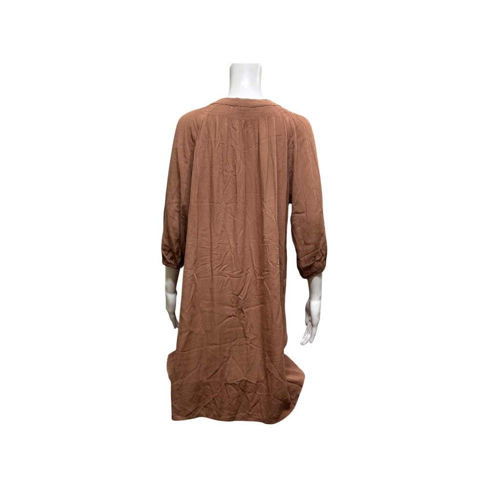 YA Los Angeles Embroidered Tassel Brown Dress Size S - Picture 5 of 7
